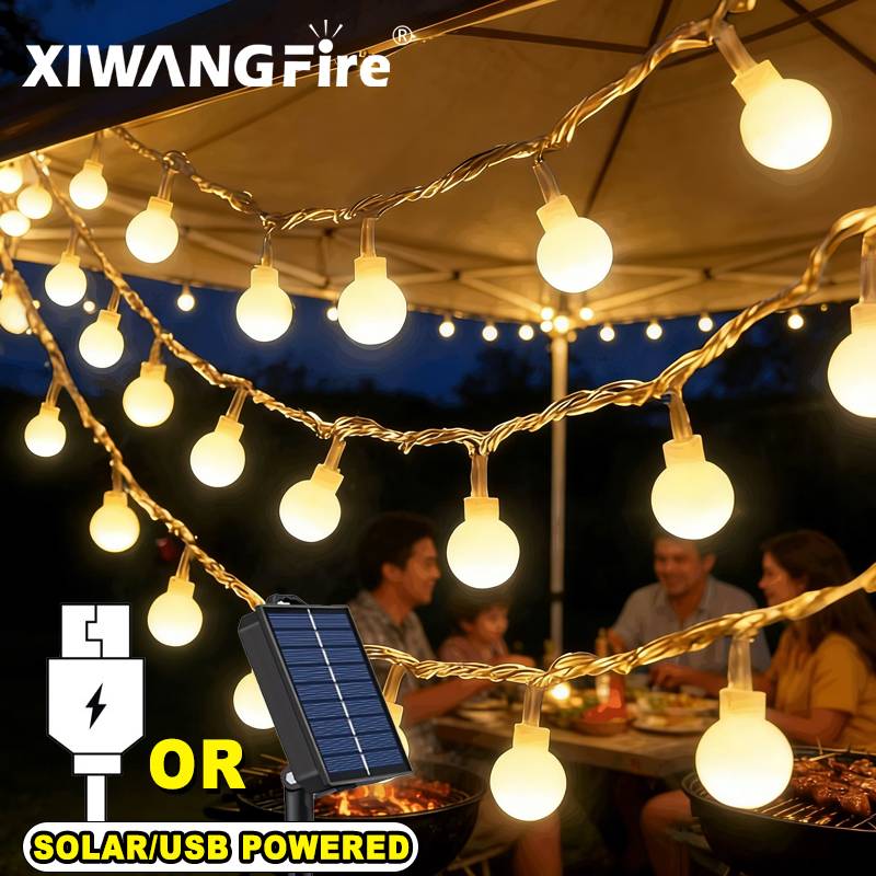 Lighting Decor Outdoor - Guirlandes lumineuses solaires/USB/batterie de 3 à