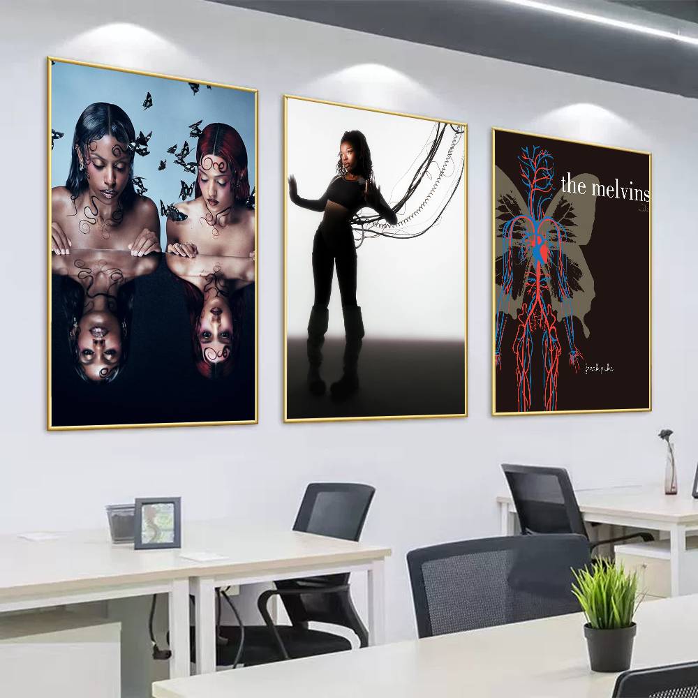 Nova Decor & Lighting Juletrelys - Affiche de papillons parasites N-Nova T-Twins,