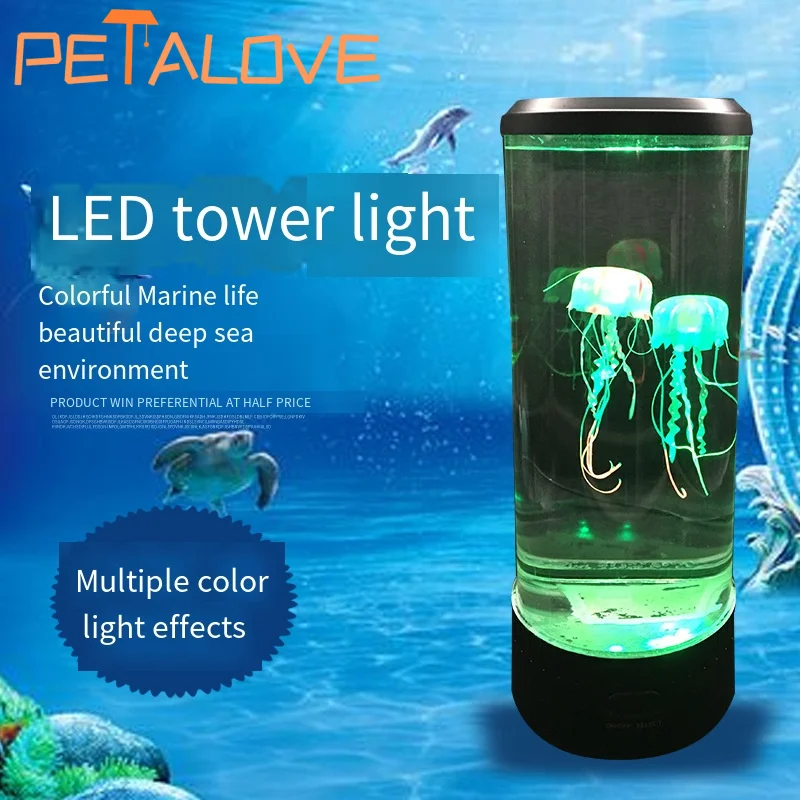 Lava Lamp Desktop - Méduse lave lampe Aquarium océan veilleuses
