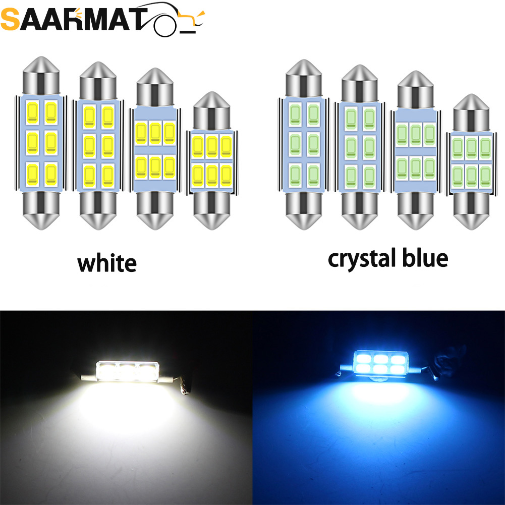 Colour Changing Bulb - 4Pcs C5W Led Voiture Festoon-31mm 36mm