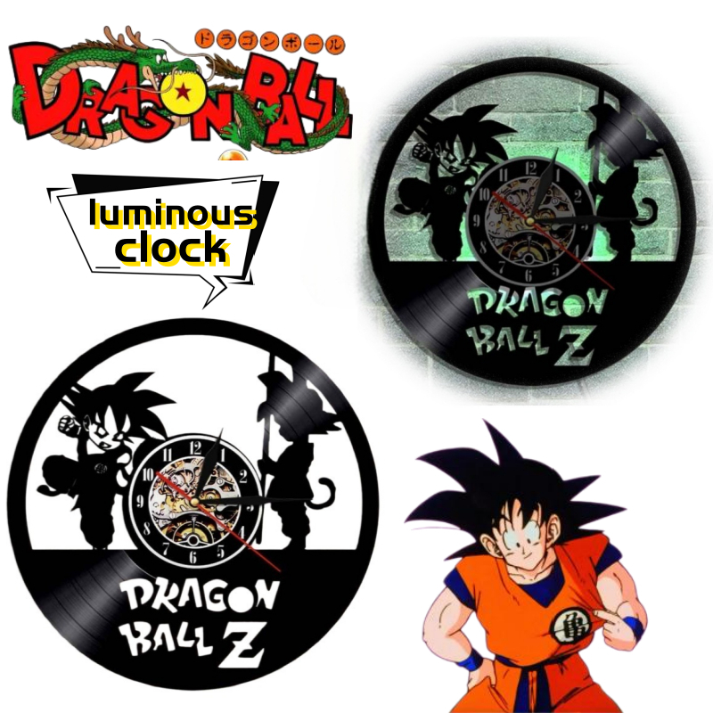 Lighting Room Decor Items - Horloge murale créative personnalisée Dragon Ball