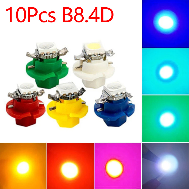 Colour Changing Bulb - 10 pièces 12V 7 couleurs B8.4