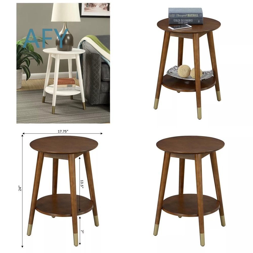 Muji Home Storage - Table d'appoint en bois avec compartiment