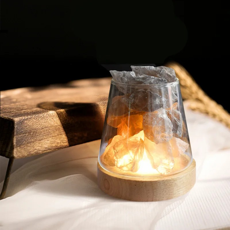 Himalayan Salt Lamp - D2 nouveauté naturelle himalayen sel Table