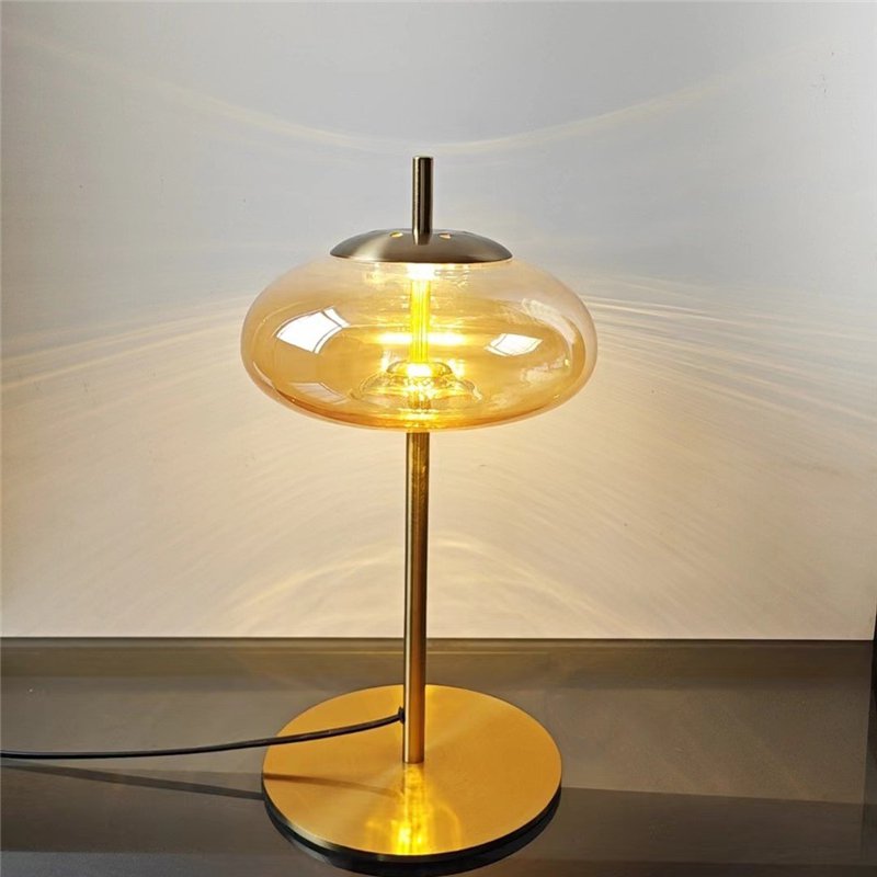 Lava Lamp Desktop - Lampadaire en verre rond nordique, lampadaire