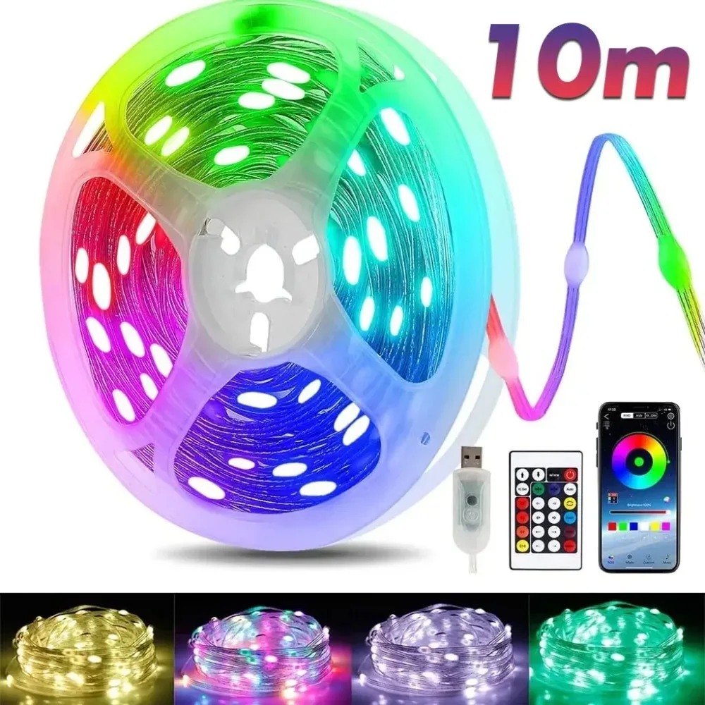 Decor Lighting Address - Guirlande lumineuse LED RGBIC adressable, USB