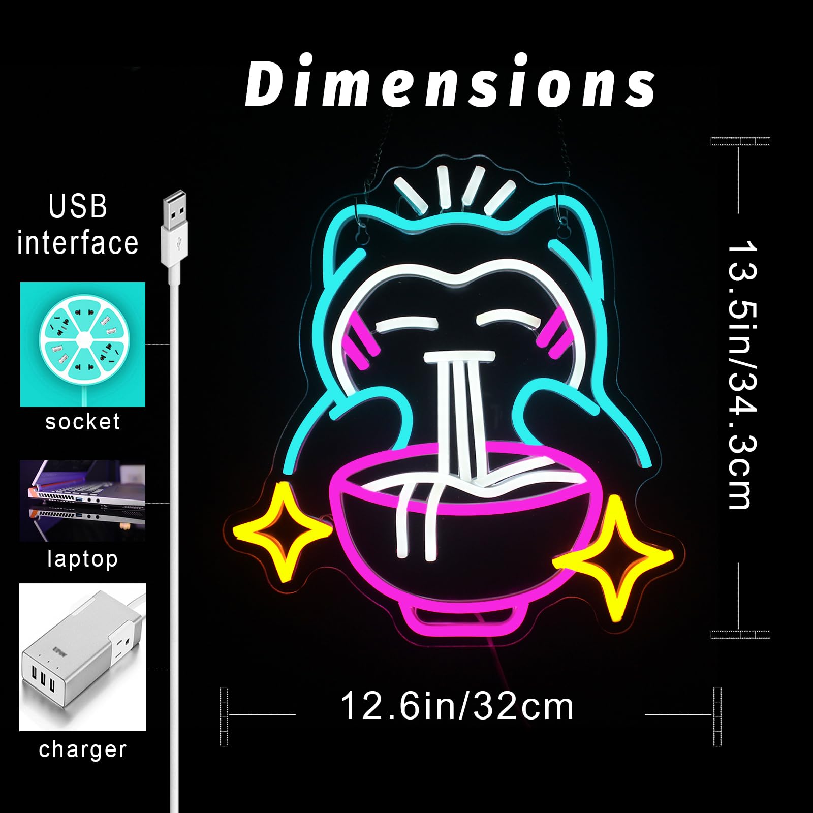 LED Ramen Neon Light - Enseign - Restaurant Lighting Decoration avis et prix