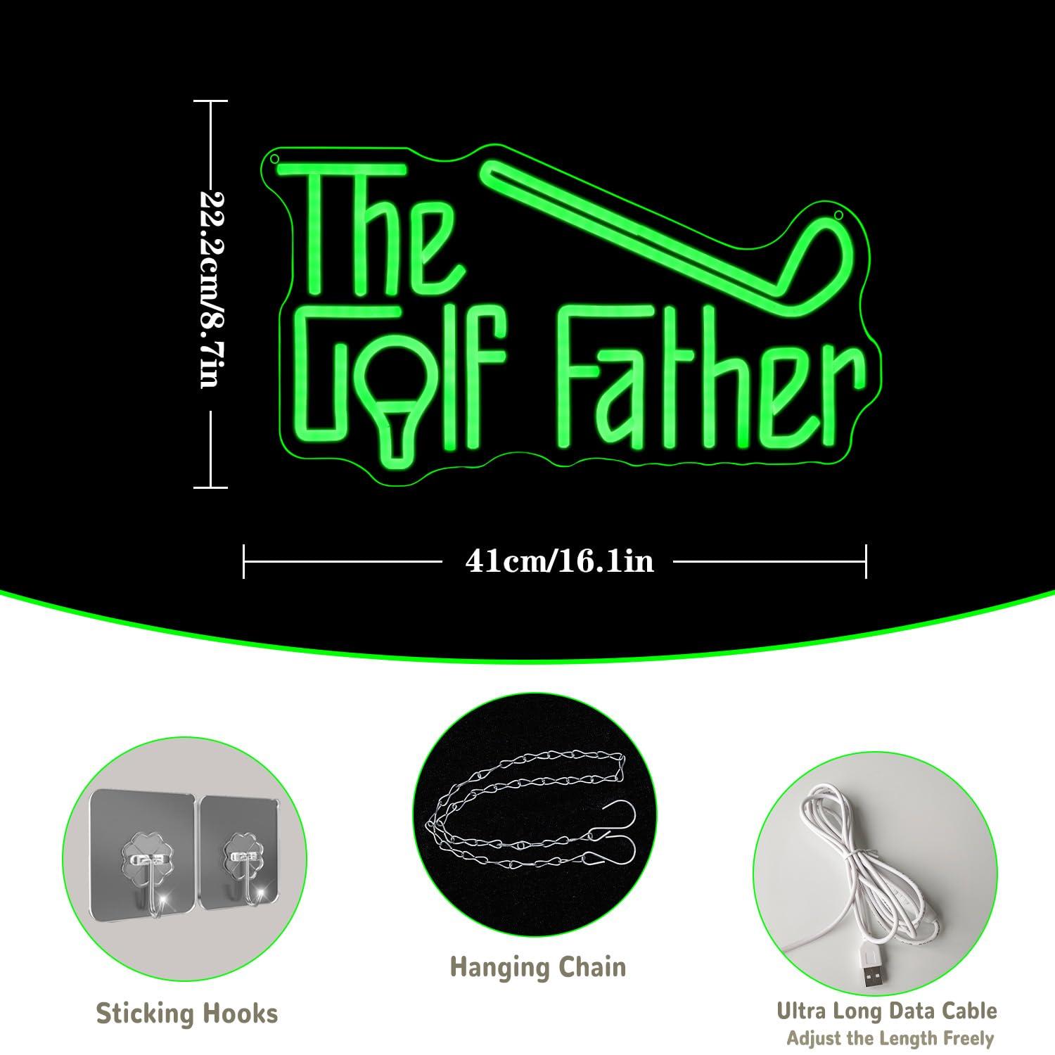 Enseigne néon The Golf Father, - Led Lighting Wall Decor avis et prix