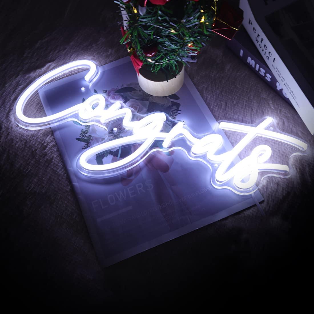 Panneau néon « Félicitations » - Led Lighting Wall Decor avis et prix