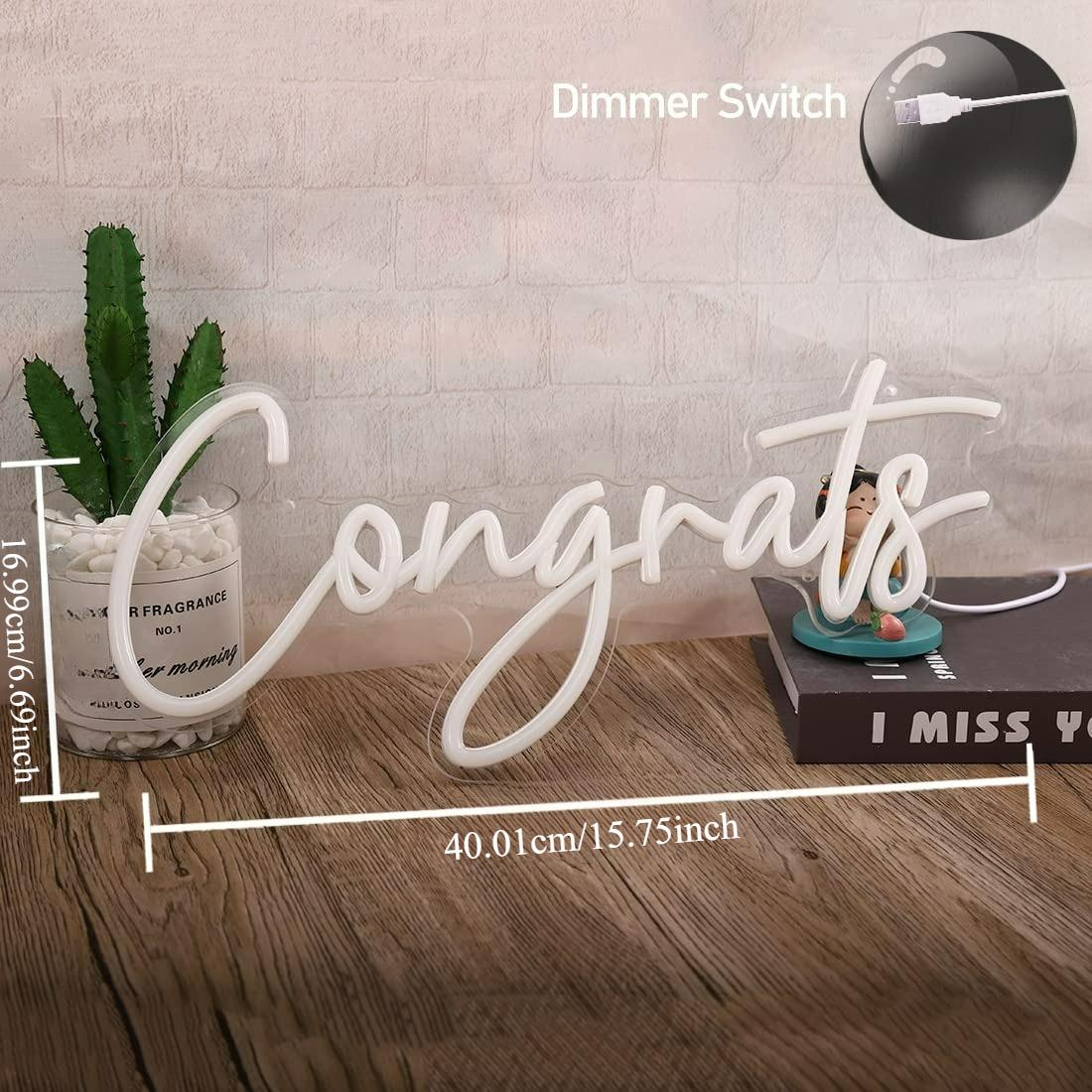 Panneau néon « Félicitations » - Led Lighting Wall Decor avis et prix
