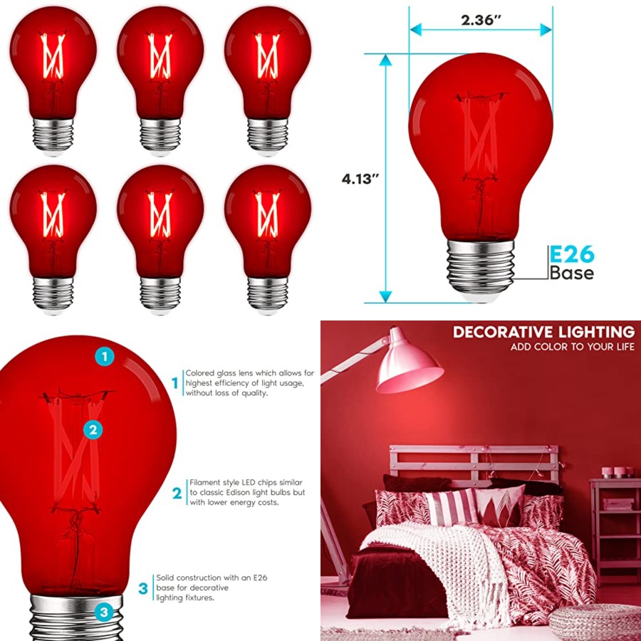 Ampoules LED Edison A19, équiv - Lighting Decor Outdoor avis et prix