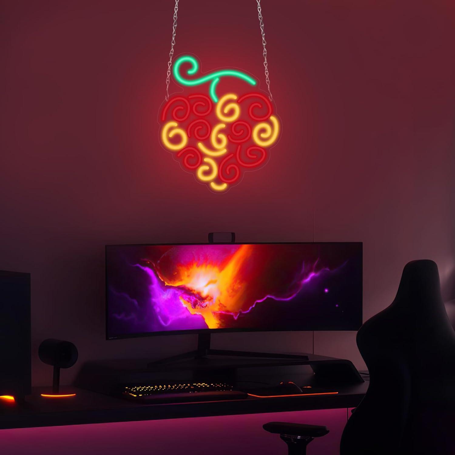 Enseigne néon Cyber Fruit, lum - Led Lighting Wall Decor avis et prix