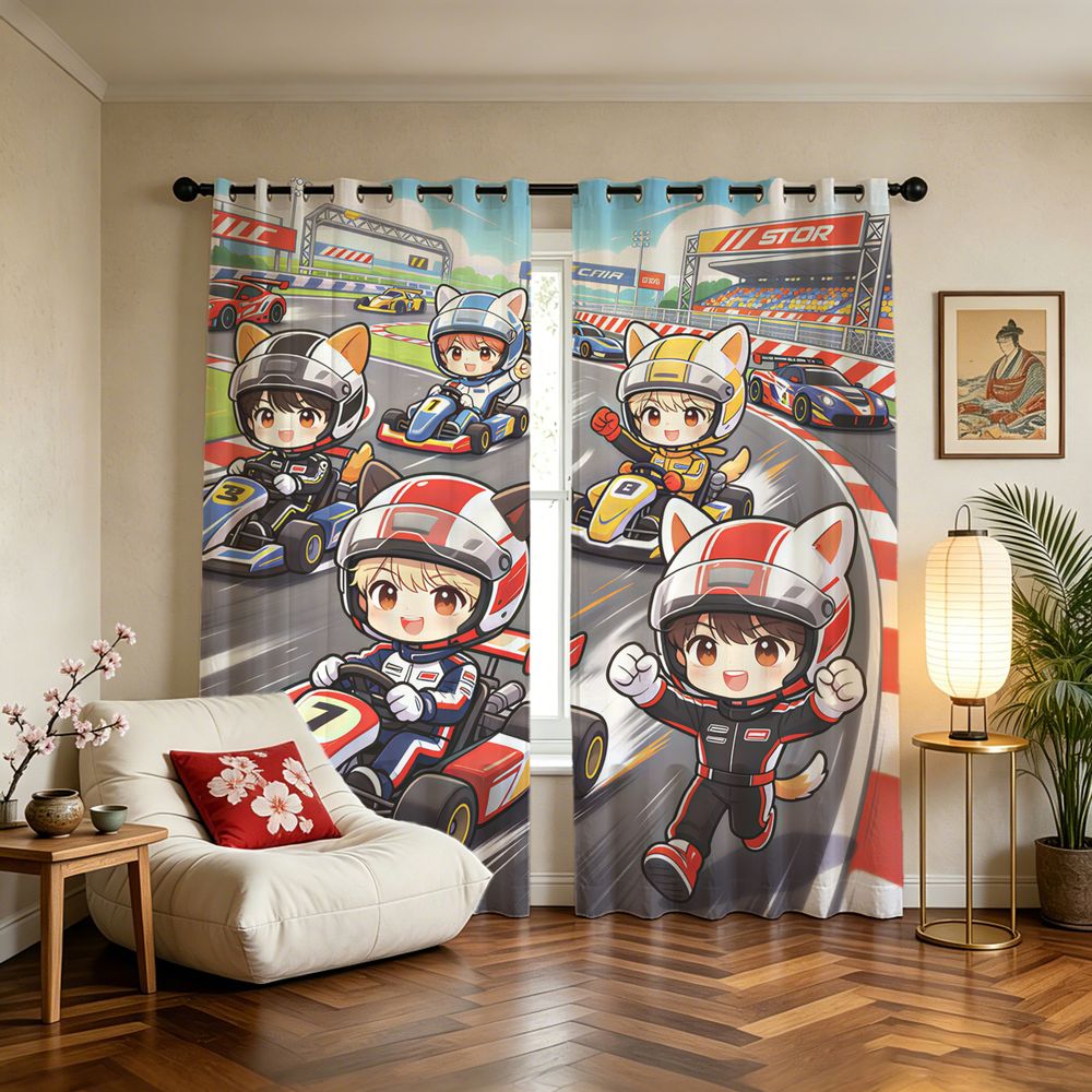 Rideaux à imprimé numérique mo - Decor Kart Lighting avis et prix
