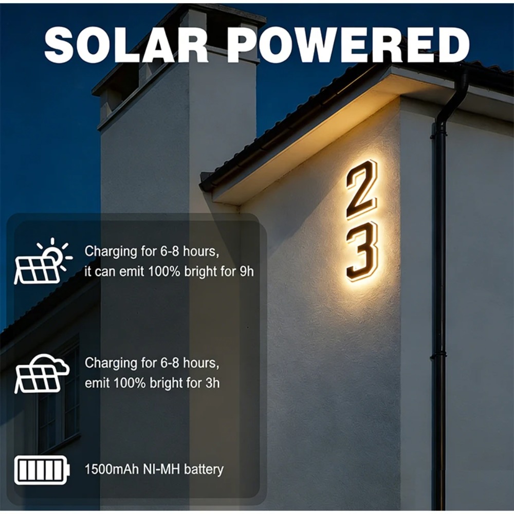 Plaque de Numéro de Maison Sol - Decor Lighting Address avis et prix