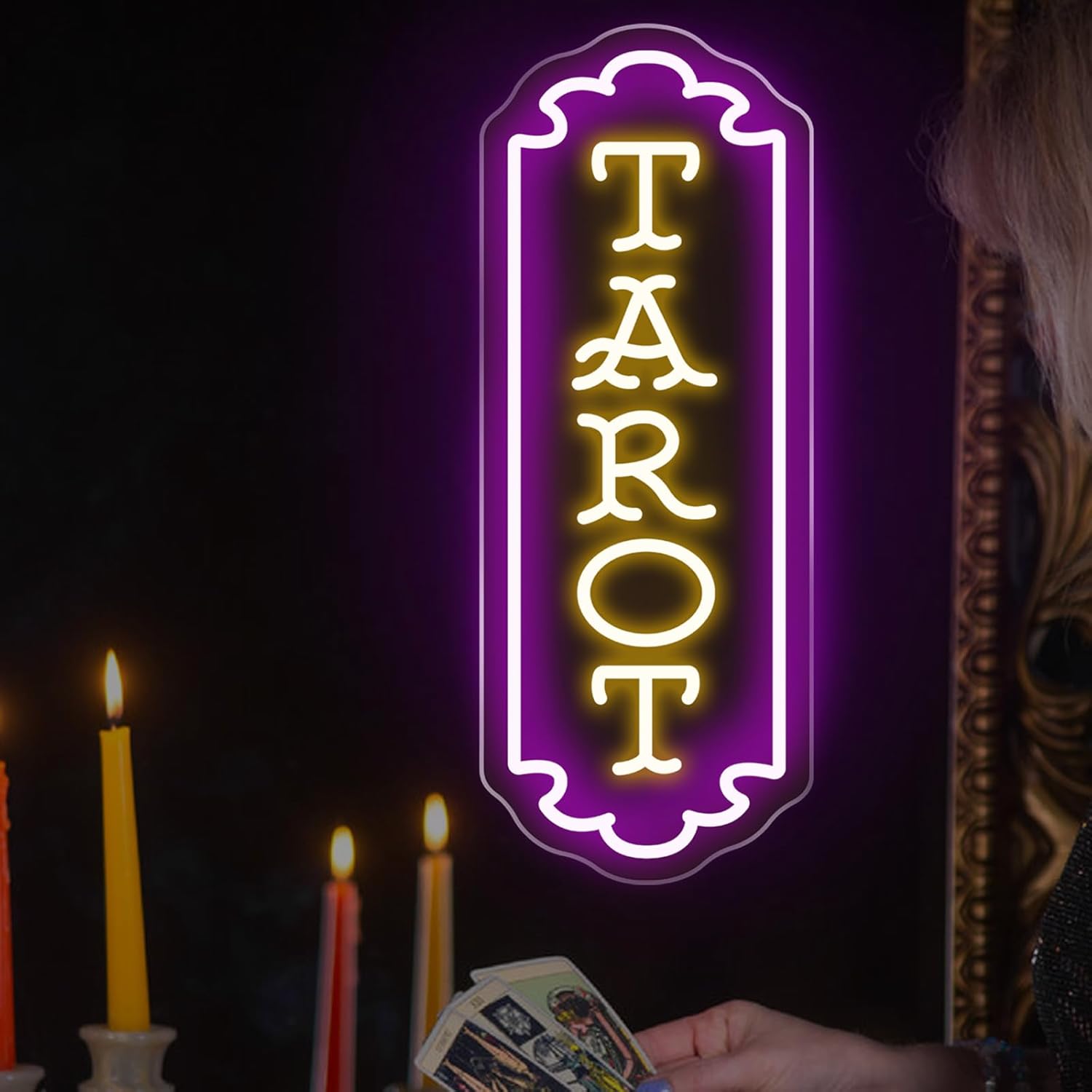 Enseigne néon Tarot alimentée  - Led Lighting Wall Decor avis et prix