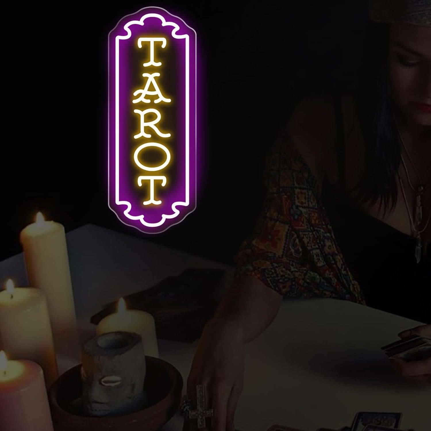Enseigne néon Tarot alimentée  - Led Lighting Wall Decor avis et prix