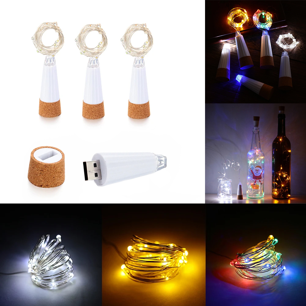 2m 20 LED bouteille de liège f - Decor Lighting Cork avis et prix
