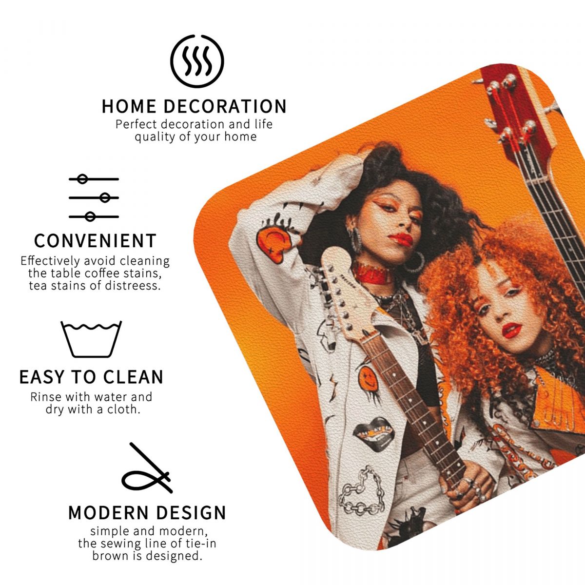 Nova Twins Coasters – sets de  - Nova Decor & Lighting Juletrelys avis et prix