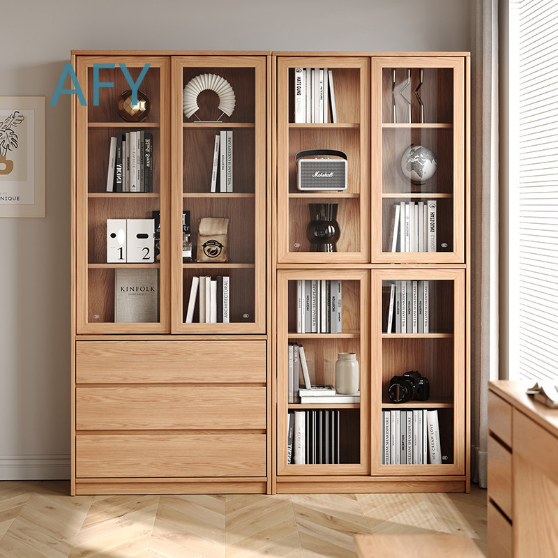 Bibliothèque en chêne massif a - Muji Home Storage avis et prix
