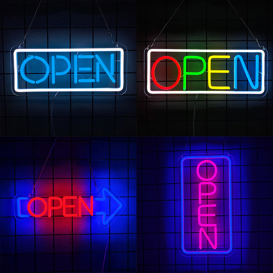 Enseigne néon Open Series pour - Restaurant Lighting Decoration avis et prix