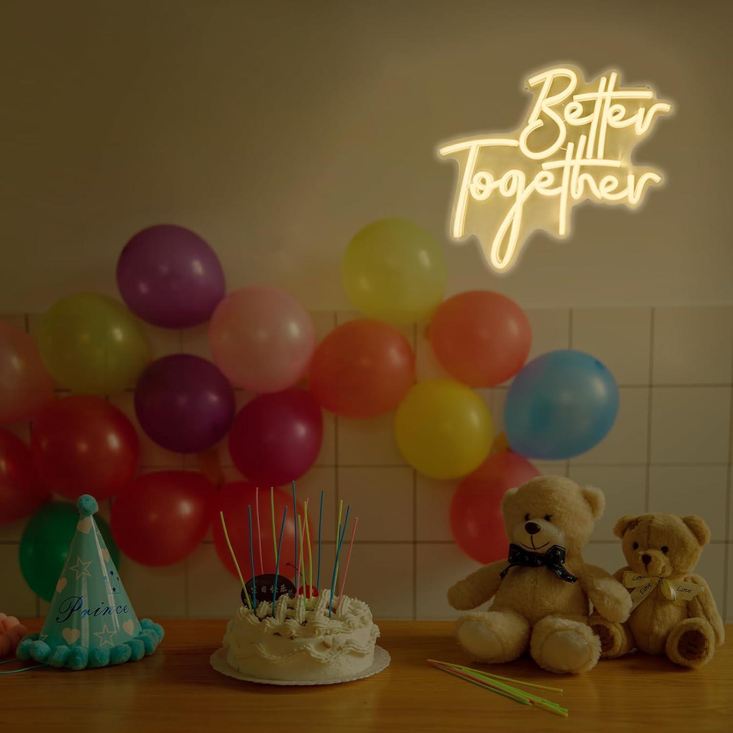 Enseigne néon « Better Togethe - Led Lighting Wall Decor avis et prix