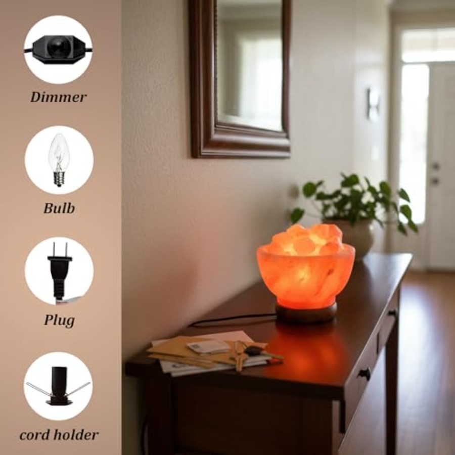 Lampe en sel rose de l'Himalay - Himalayan Salt Lamp avis et prix