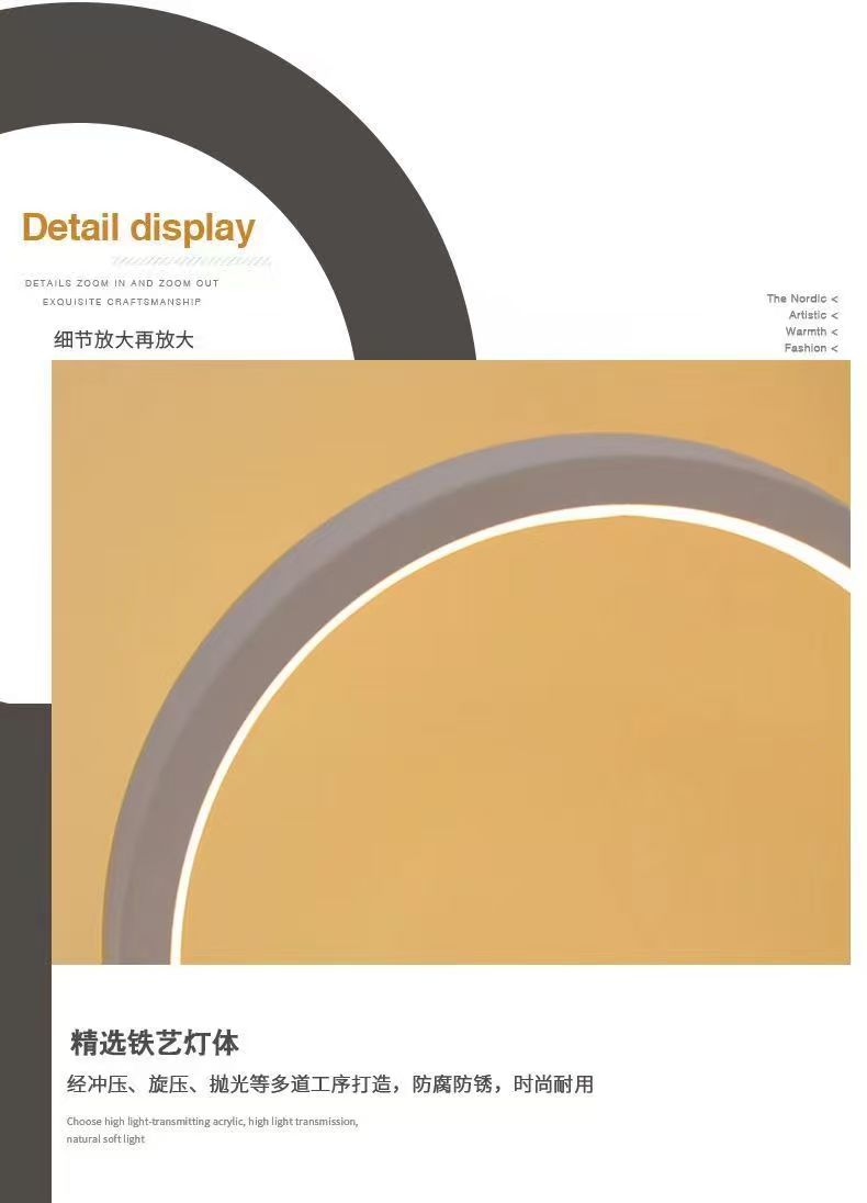 20CM LED Simple anneau circula - Restaurant Lighting Decoration avis et prix
