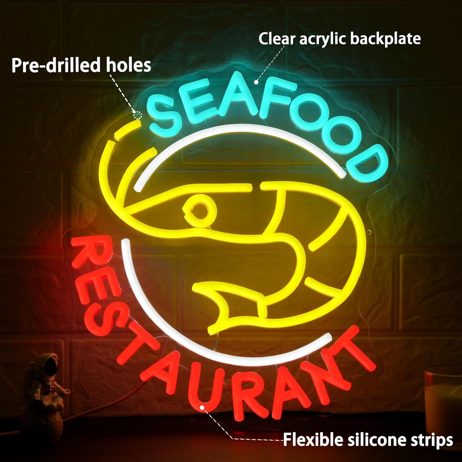 Enseigne néon LED dimmable pou - Restaurant Lighting Decoration avis et prix