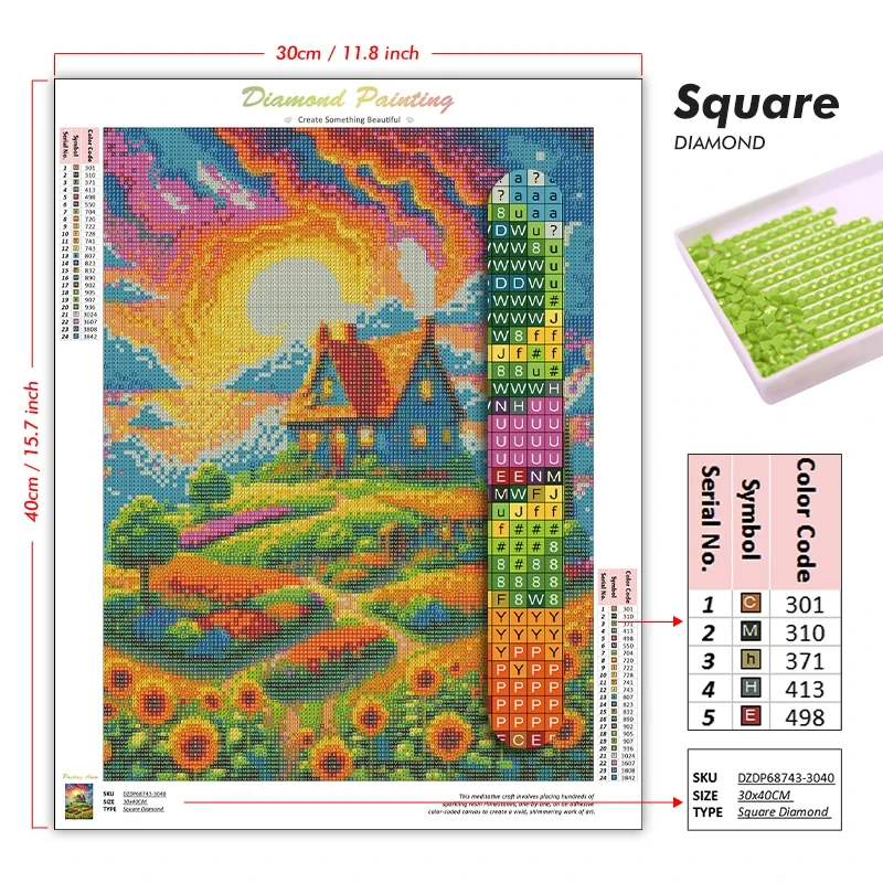Kit de Broderie Diamant DIY 20 - Nova Decor & Lighting Juletrelys avis et prix