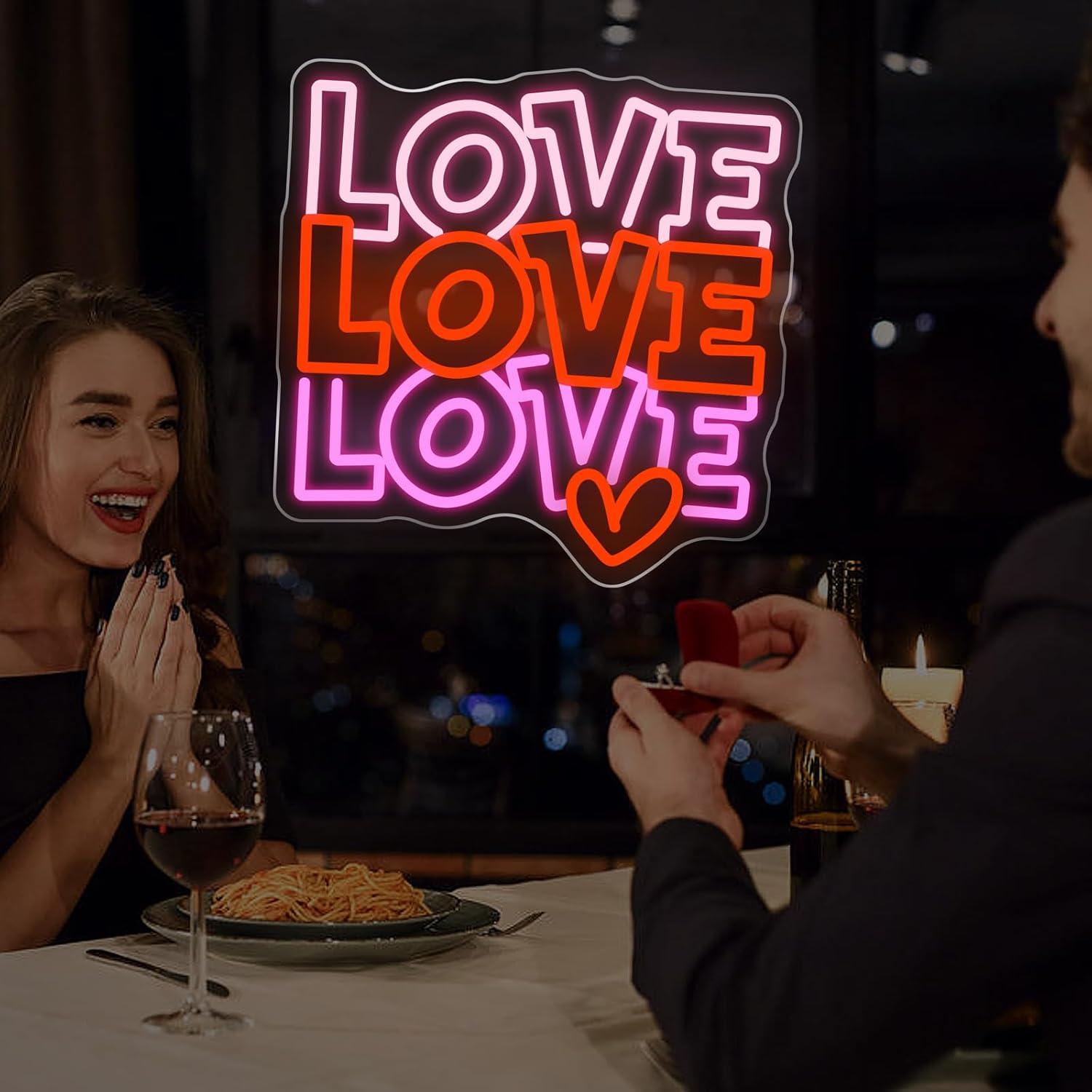 Enseigne néon « Love » à LED U - Led Lighting Wall Decor avis et prix