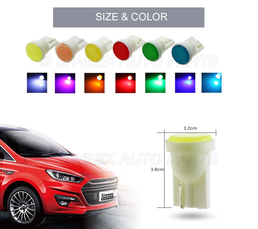 10 pièces T10 W5W intérieur de - Colour Changing Bulb avis et prix
