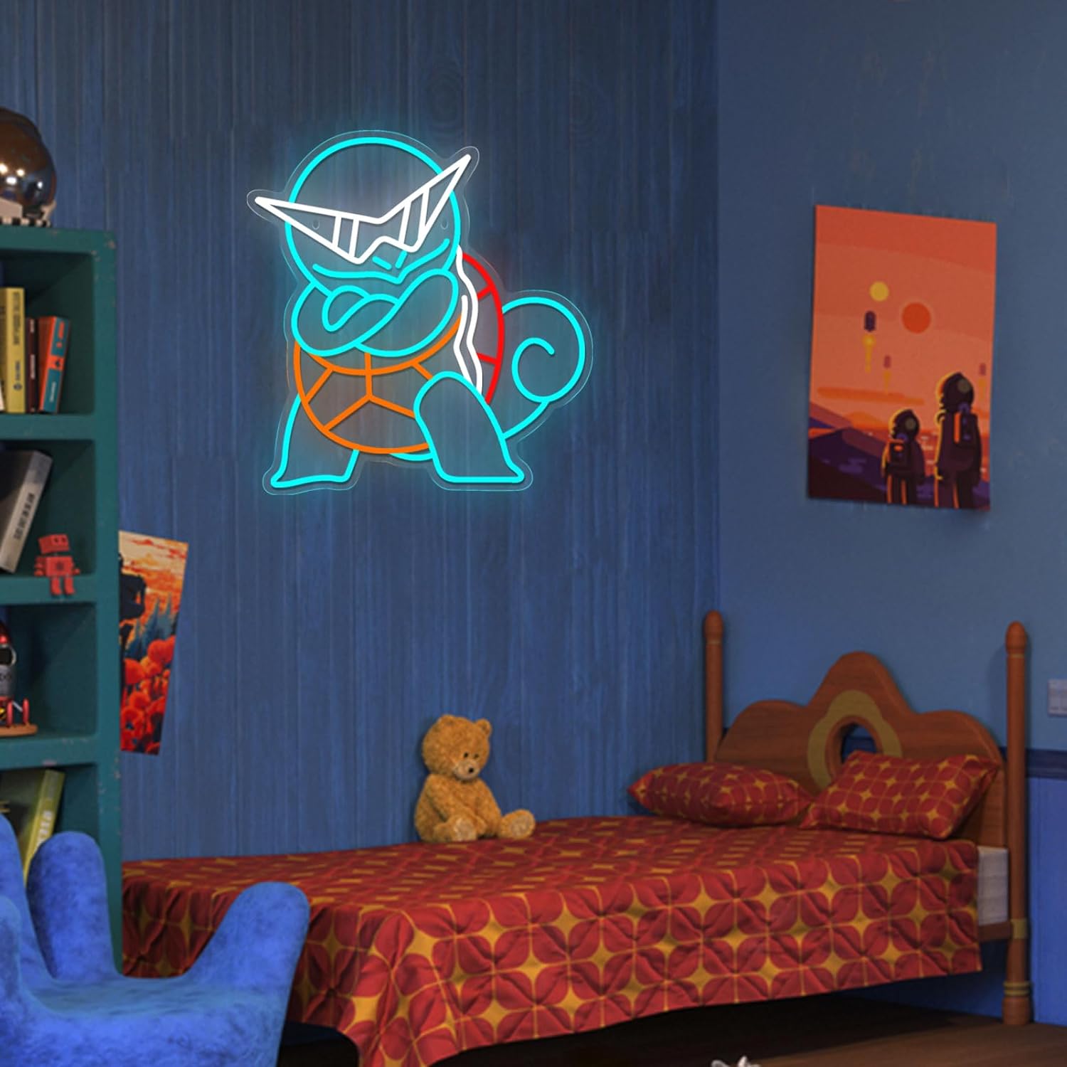 Enseigne néon LED Pokemon Squi - Lighting Room Decor Items avis et prix