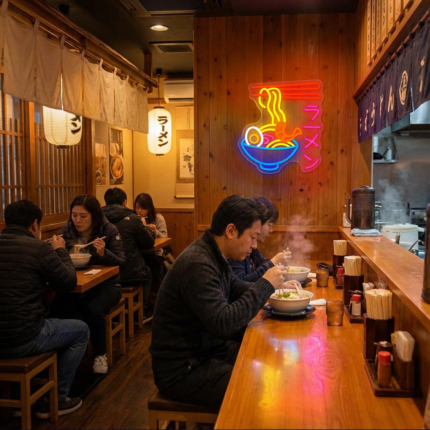 Enseigne néon LED Ramen, motif - Restaurant Lighting Decoration avis et prix