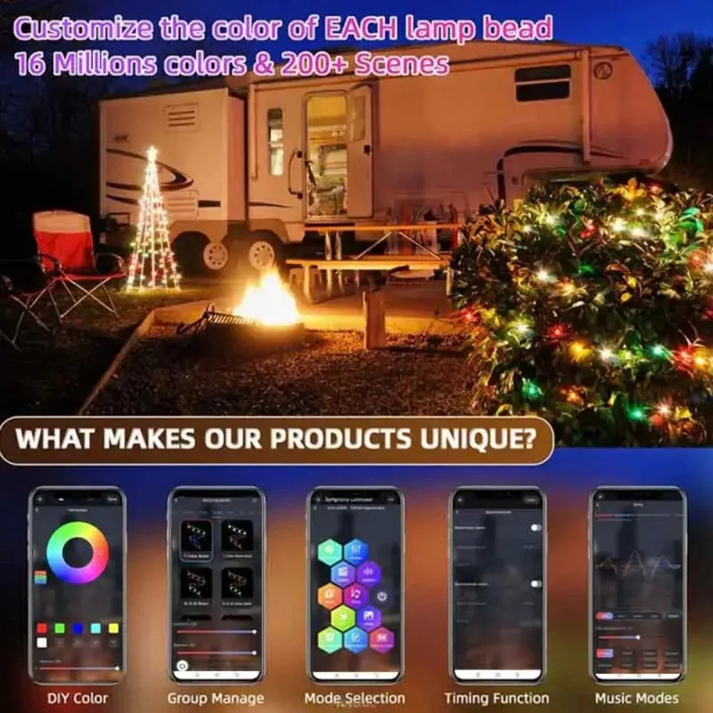 Guirlande lumineuse LED RGBIC  - Decor Lighting Address avis et prix
